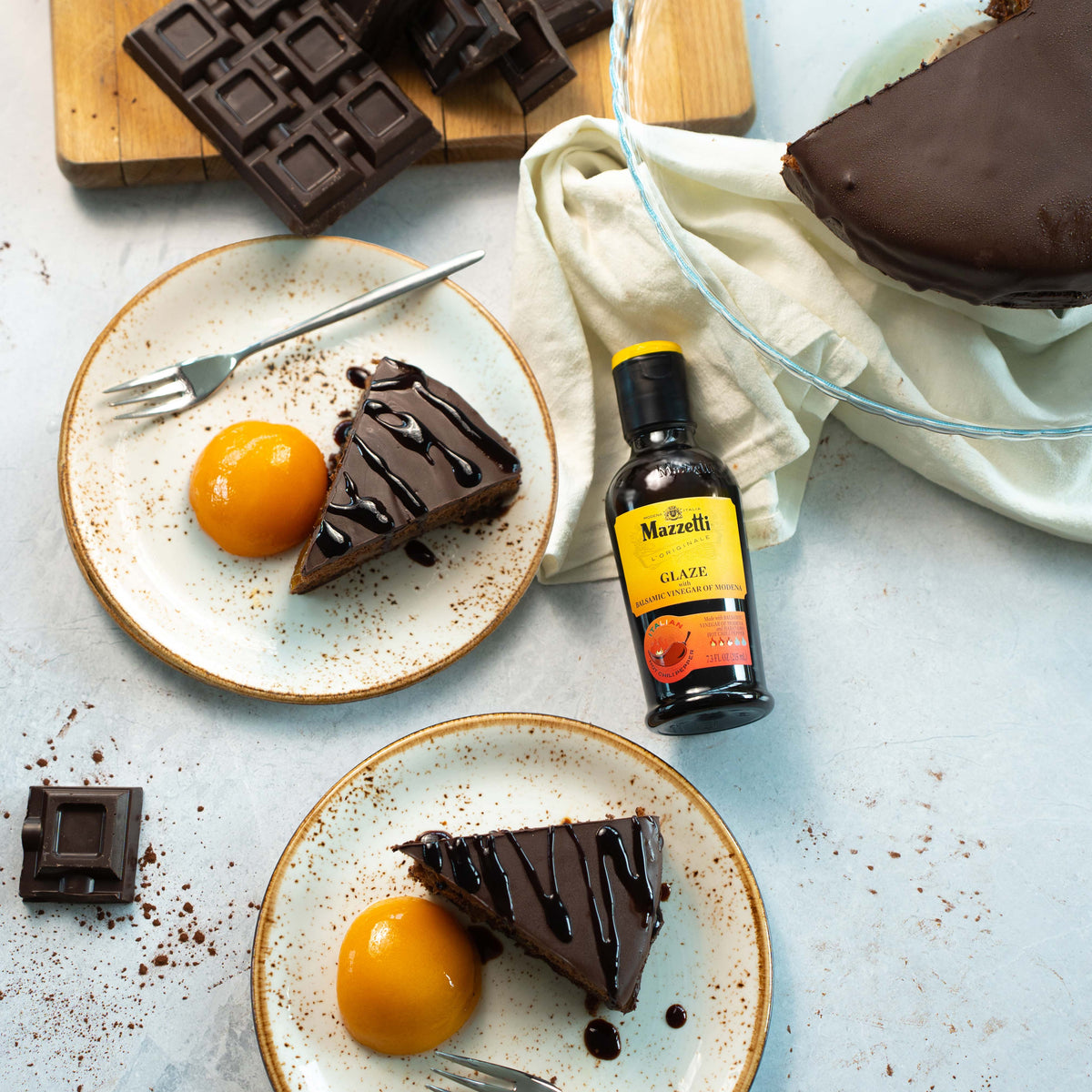 Sachertorte with Habanero Hot Chili Pepper Balsamic glaze – Mazzetti l'Originale USA | Balsamic Vine