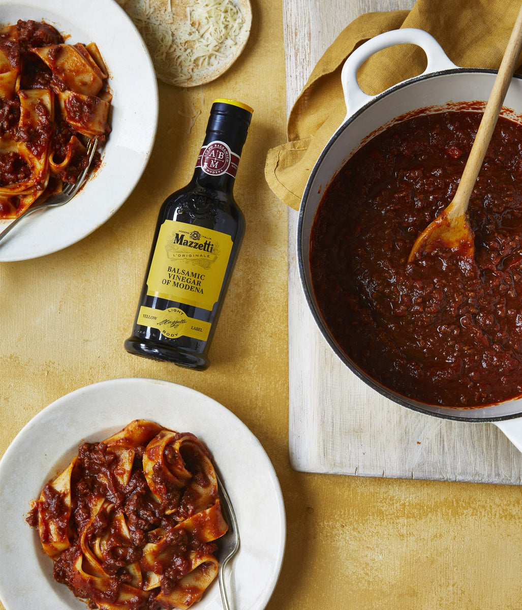 Balsamic Ragout 'Bolognese' style with Balsamic Vinegar of Modena