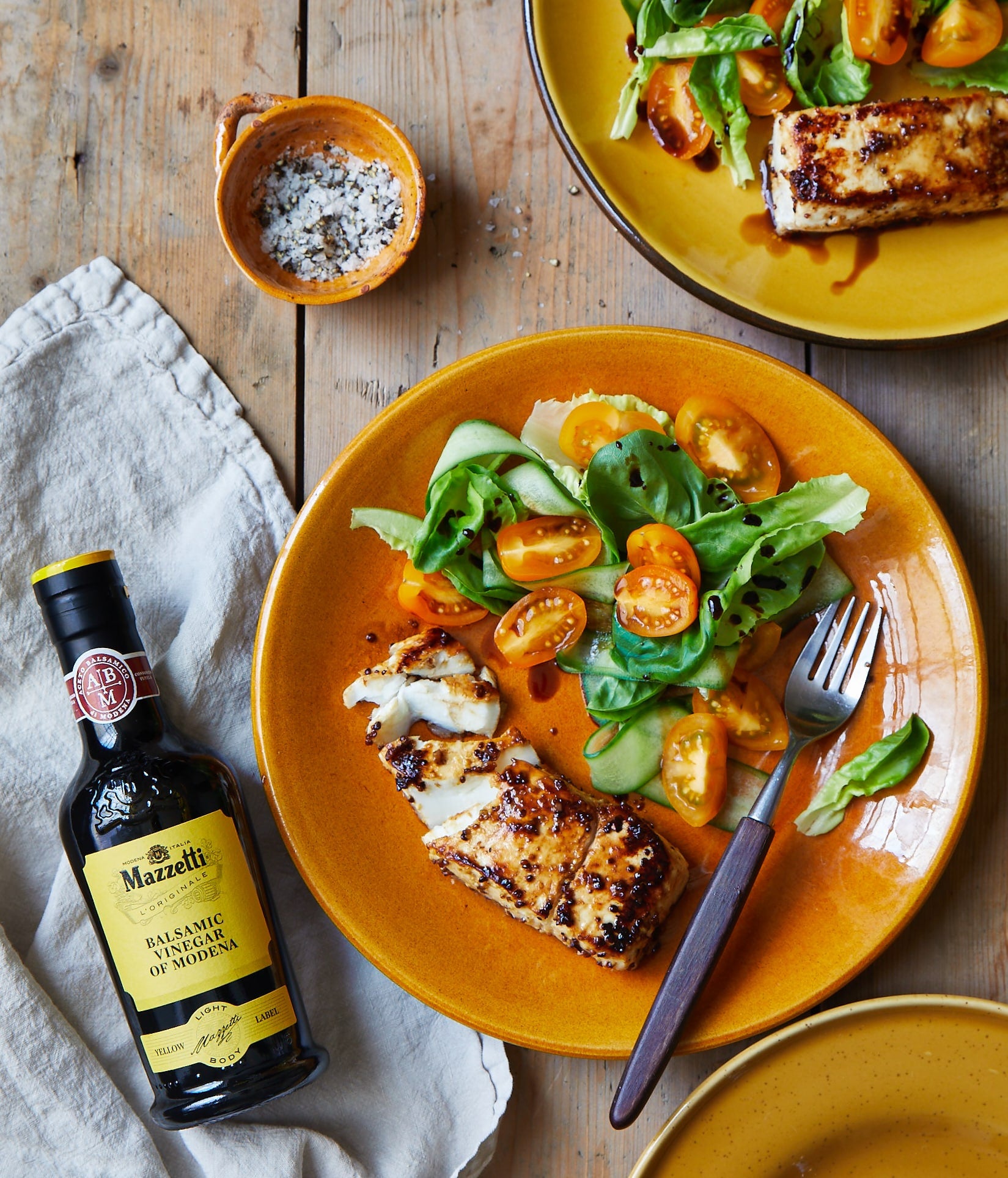 Balsamic-Glazed Grilled Halibut